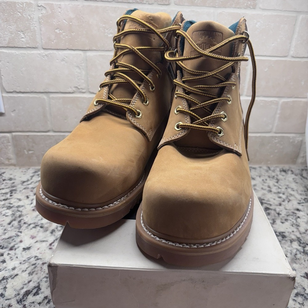 Protector Men's Steel Toe 6"Work boot, Wheat, Size 11M,‎ NEW W/ Box